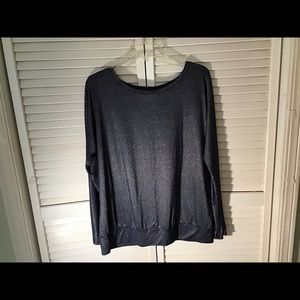 Blue shimmery tee shirt